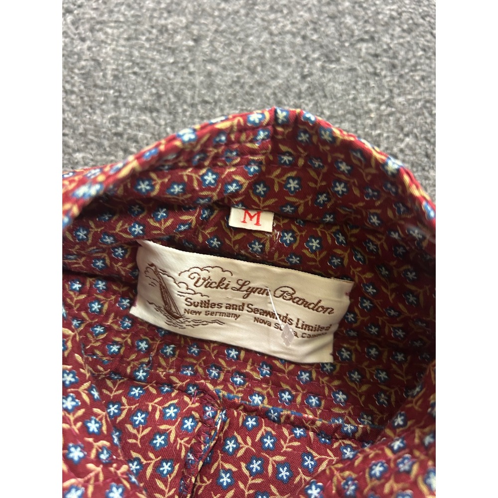 Vicki Lynn Bardon Suttles And Seawinds Quilt Vest Red Womens Medium Patchwork - Picture 5 of 6